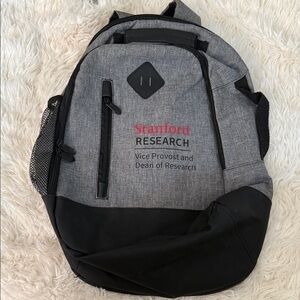 Gray and Black Backpack
